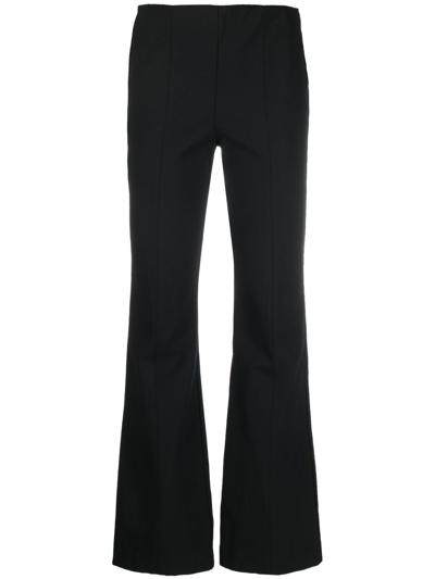 Rag & Bone Flared-leg High-waisted Trousers In Nero