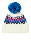 Mc2 Saint Barth Woman Beanie With Pompon In White