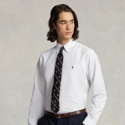 Ralph Lauren Classic Fit Performance Oxford Shirt In White