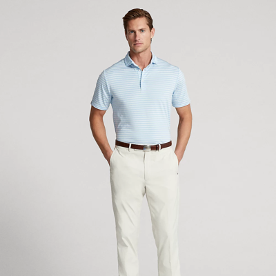 Rlx Golf Tailored Fit Featherweight Twill Pant In Basic Sand