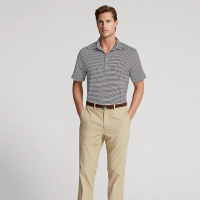 Rlx Golf Tailored Fit Featherweight Twill Pant In Classic Khaki