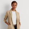 Ralph Lauren Cotton-blend Blazer In Birch Tan