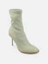 Journee Collection Gizzel Stiletto Sock Bootie In Olive