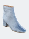 Journee Collection Hazara Block Heel Bootie In Blue