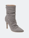 Journee Collection Collection Women's Wide Width Markie Bootie In Grey