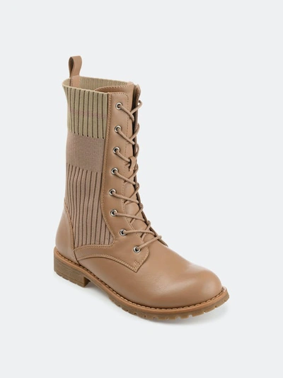 Journee Collection Collection Women's Tru Comfort Foam Melei Bootie In Beige