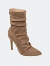Journee Collection Collection Women's Wide Width Markie Bootie In Beige