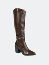 Journee Collection Collection Women's Tru Comfort Foam Wide Width Extra Wide Calf Daria Boot In Brown