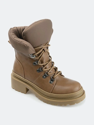 Journee Collection Collection Women's Tru Comfort Foam Irrah Bootie In Taupe