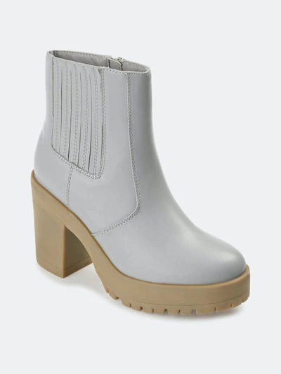 Journee Collection Collection Women's Tru Comfort Foam Riplee Bootie In Grey