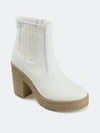 Journee Collection Riplee Bootie In White