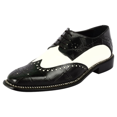 Libertyzeno Boyka Leather Oxford Style Dress Shoes In Black