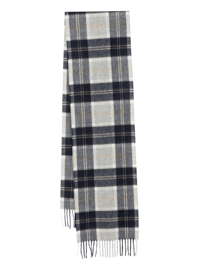 Norse Projects Plaid-check Print Scarf In 蓝色