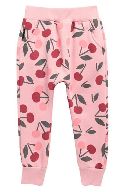 Dot Australia Kids' Cherry Fleece Sweatpants In Pink