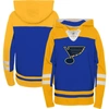 OUTERSTUFF YOUTH BLUE ST. LOUIS BLUES AGELESS REVISITED HOME LACE-UP PULLOVER HOODIE