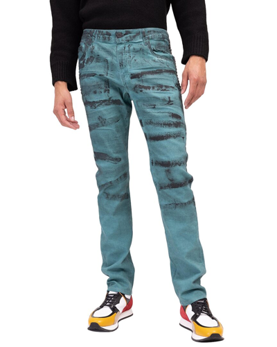 Ron Tomson Men's Modern Swiped Denim Jeans In Nocolor