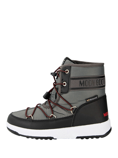 Moon Boot Kids Boots In Anthracite Grey