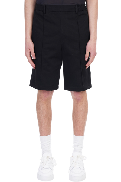 Ami Alexandre Mattiussi Shorts In Black Cotton