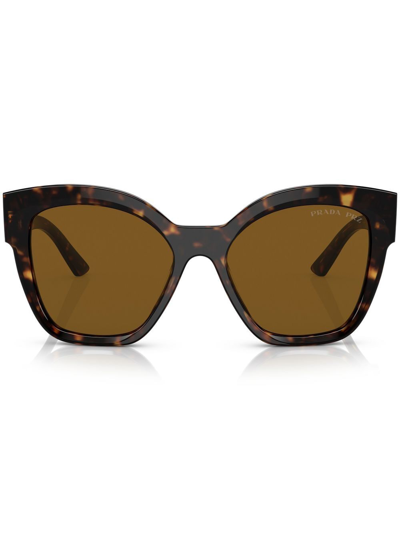 Prada Tortoiseshell Cat-eye Frame Sunglasses In Brown