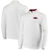 Colosseum Men's Arkansas Razorbacks Tortugas Logo Quarter-zip Jacket In White