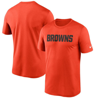 Nike Men's Orange Cleveland Browns Wordmark Legend Performance T-shirt