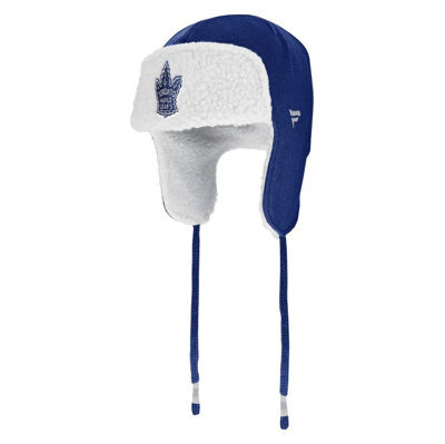Fanatics Branded Blue/white Toronto Maple Leafs Outdoor Play Trapper Hat In Blue,white