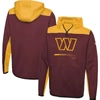 NEW ERA NEW ERA BURGUNDY WASHINGTON COMMANDERS COMBINE AUTHENTIC HARD HITTER PULLOVER HOODIE