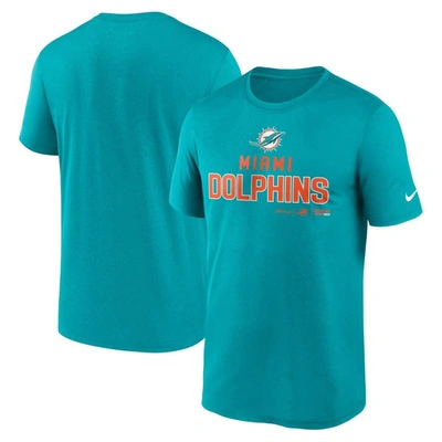 Nike Aqua Miami Dolphins Legend Community Performance T-shirt