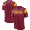 FANATICS FANATICS BRANDED BURGUNDY WASHINGTON COMMANDERS HOME STRETCH TEAM T-SHIRT