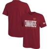 NEW ERA NEW ERA BURGUNDY WASHINGTON COMMANDERS COMBINE AUTHENTIC TRAINING HUDDLE UP T-SHIRT