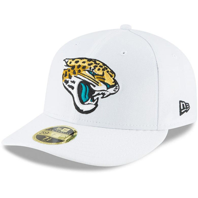 New Era White Jacksonville Jaguars Omaha Low Profile 59fifty Fitted Hat