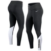 NIKE NIKE BLACK/WHITE LAS VEGAS RAIDERS 7/8 PERFORMANCE LEGGINGS