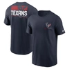 NIKE NIKE NAVY HOUSTON TEXANS TEAM INCLINE T-SHIRT