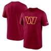 Nike Burgundy Washington Commanders Legend Logo Performance T-shirt