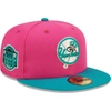 NEW ERA NEW ERA PINK/GREEN NEW YORK YANKEES COOPERSTOWN COLLECTION YANKEE STADIUM PASSION FOREST 59FIFTY FIT