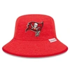 New Era Heather Red Tampa Bay Buccaneers Bucket Hat In Red