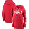 G-III 4HER BY CARL BANKS G-III 4HER BY CARL BANKS RED WASHINGTON CAPITALS EXTRA INNING PULLOVER HOODIE