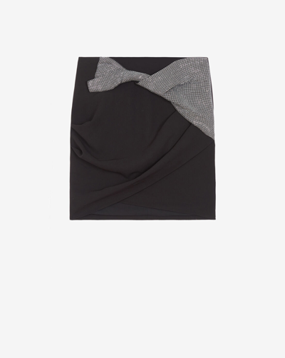 Iro Talyan Skirt With Rhinestone Bow In Black