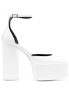 Paris Texas Jane 130mm Platform Pumps In Weiss