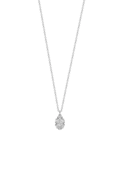 Bony Levy Mika Diamond Cluster Pendant Necklace In 18k White Gold