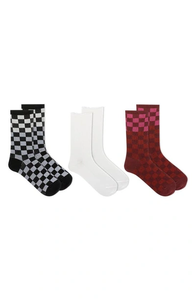 K. Bell Socks 3-pack Assorted Boot Crew Socks In Bast