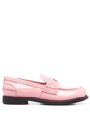 Miu Miu Patent Leather Coin Penny Loafers