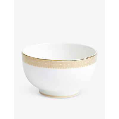 Wedgwood Vera Wang Lace Gold Metallic-pattern Bone-china Bowl 11cm