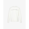 Bethany Williams Our Team Long-sleeve Graphic-print Stretch-cotton T-shirt In White