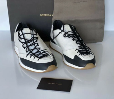 Pre-owned Bottega Veneta $790  Men's Scar Tex White Sneakers 8 Us (41 Euro) 609891