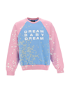 Liberal Youth Ministry Dream Bleach Colour-block Sweatshirt In Blue Pink