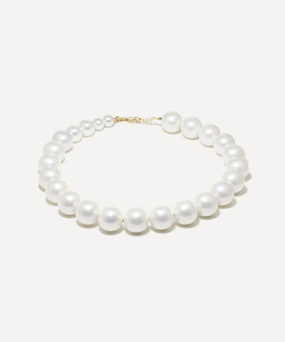 Completedworks 14ct Gold-plated Vermeil Silver Large Shell Pearl Necklace In White