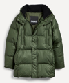 Rains Boxy Puffer Jacket In Evergreen