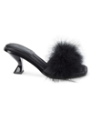 CIRCUS NY WOMEN'S FLORENCE FAUX FUR SANDALS