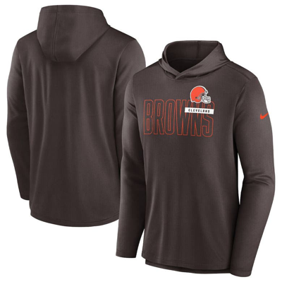 Nike Brown Cleveland Browns Performance Team Pullover Hoodie